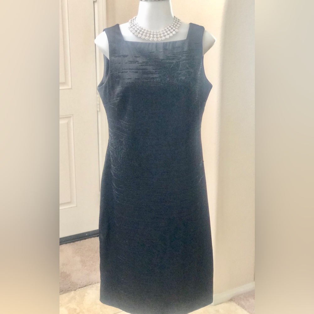 CDC Blue Sheath Mini Dress Scoop Neck Sleeveless